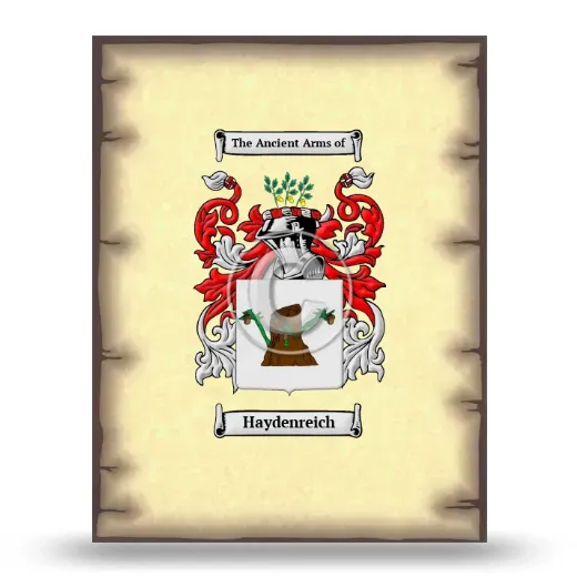 Haydenreich Coat of Arms Print