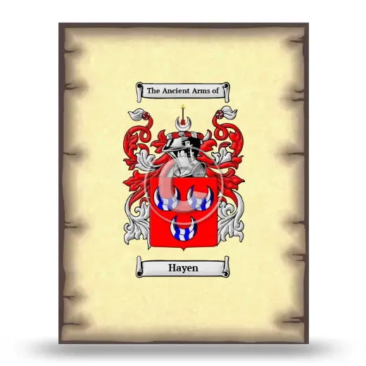Hayen Coat of Arms Print