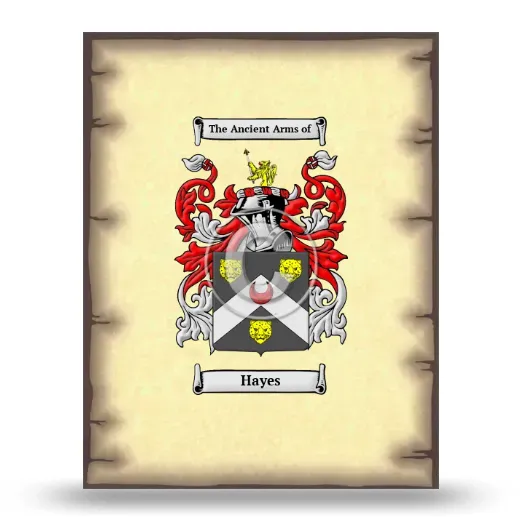 Hayes Coat of Arms Print