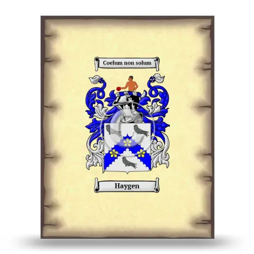 Haygen Coat of Arms Print