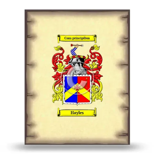 Hayles Coat of Arms Print