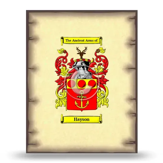 Hayson Coat of Arms Print
