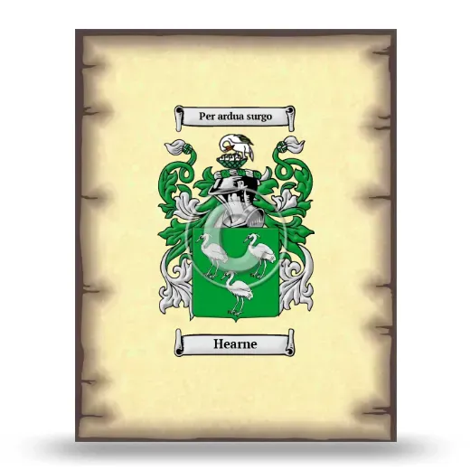 Hearne Coat of Arms Print