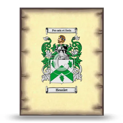 Heaslet Coat of Arms Print