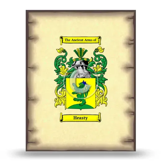 Heasty Coat of Arms Print