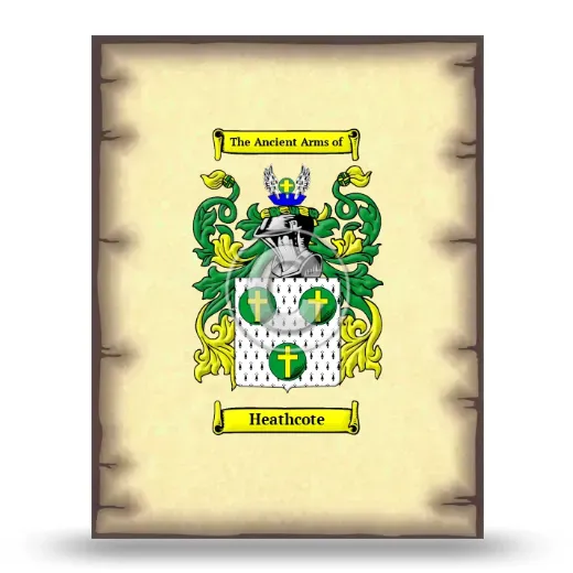 Heathcote Coat of Arms Print