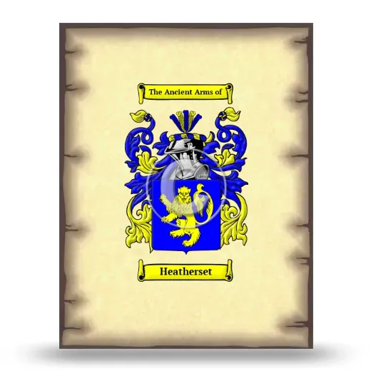 Heatherset Coat of Arms Print