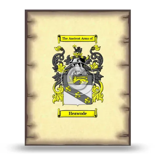 Heawode Coat of Arms Print