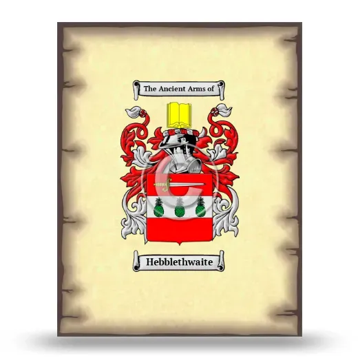 Hebblethwaite Coat of Arms Print