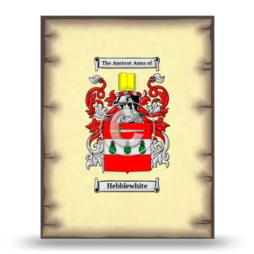 Hebblewhite Coat of Arms Print