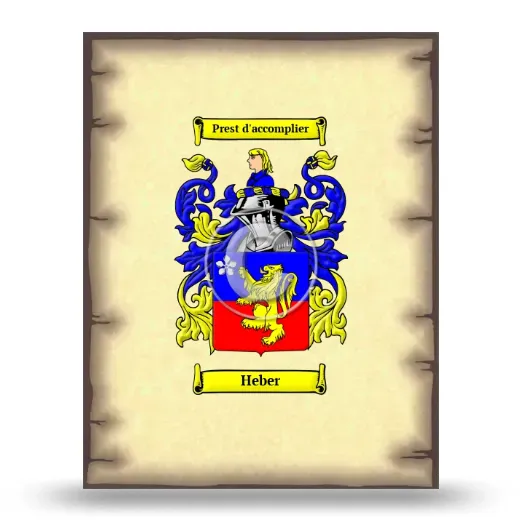 Heber Coat of Arms Print