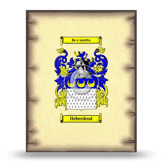 Heberdend Coat of Arms Print