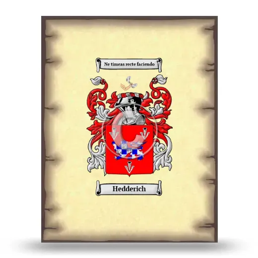 Hedderich Coat of Arms Print