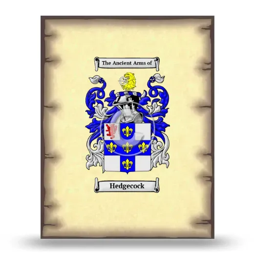 Hedgecock Coat of Arms Print