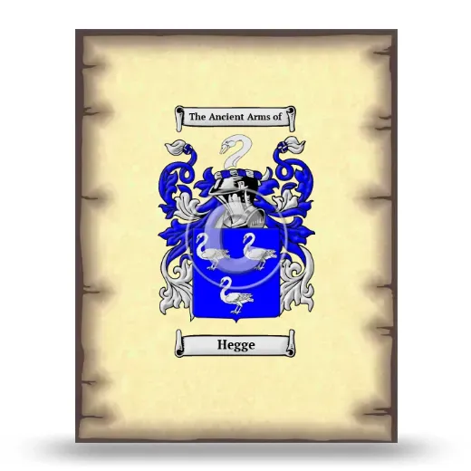 Hegge Coat of Arms Print