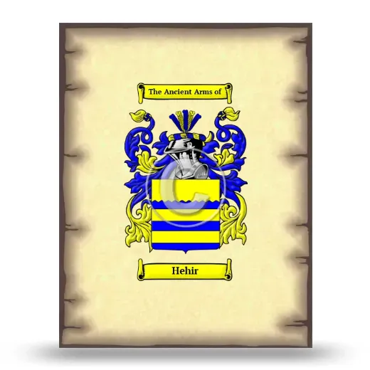 Hehir Coat of Arms Print