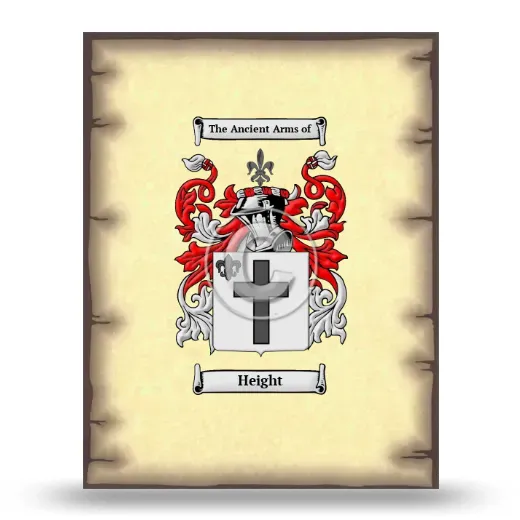 Height Coat of Arms Print