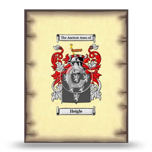 Heigle Coat of Arms Print