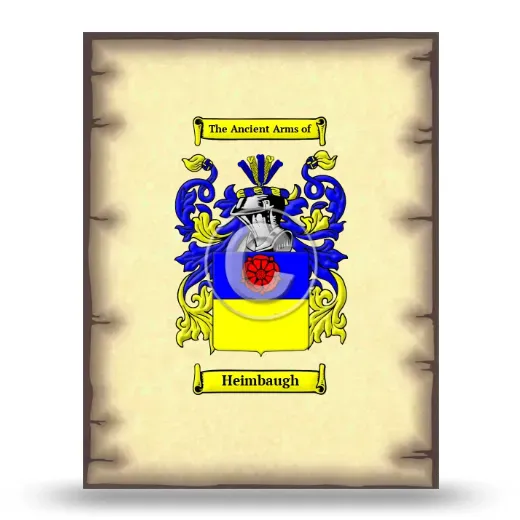 Heimbaugh Coat of Arms Print