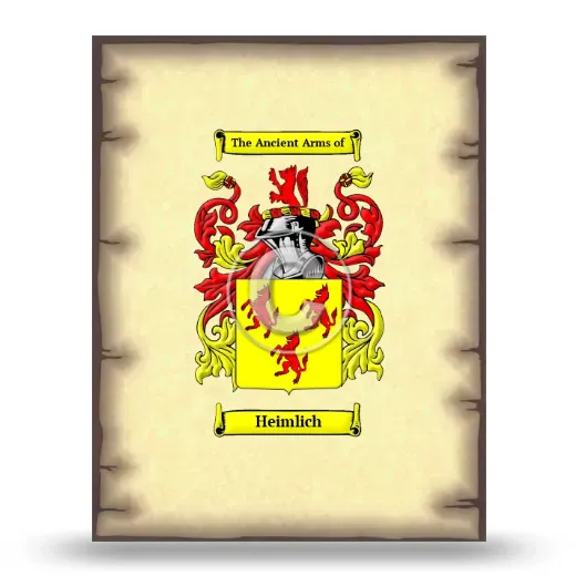 Heimlich Coat of Arms Print