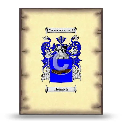 Heinrich Coat of Arms Print