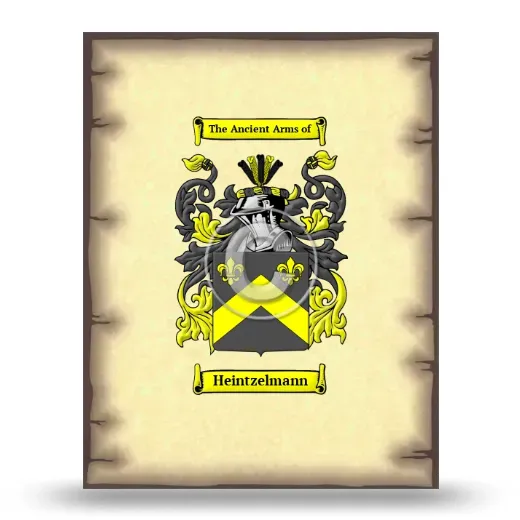 Heintzelmann Coat of Arms Print