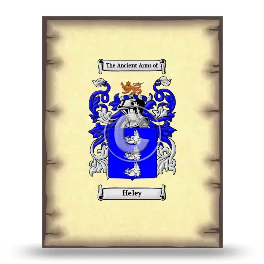 Heley Coat of Arms Print
