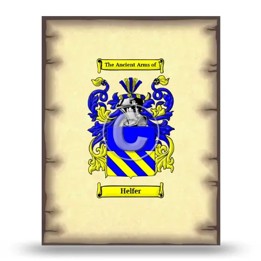 Helfer Coat of Arms Print