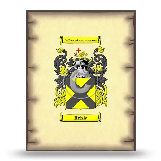 Helsly Coat of Arms Print
