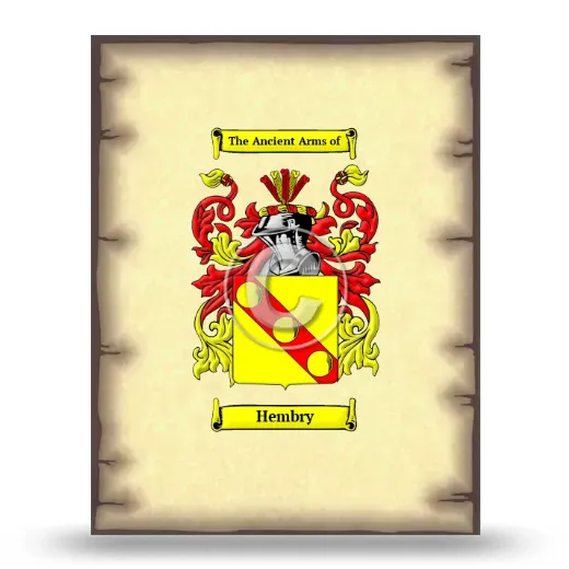 Hembry Coat of Arms Print