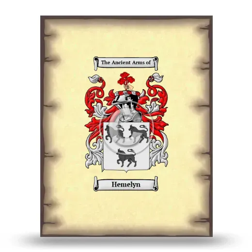 Hemelyn Coat of Arms Print