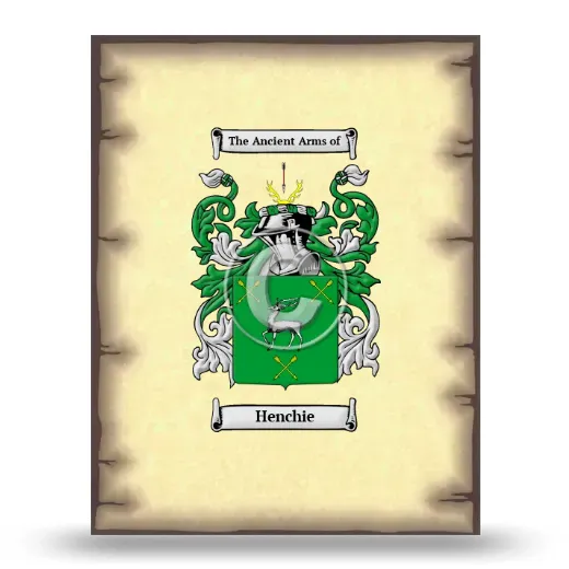 Henchie Coat of Arms Print