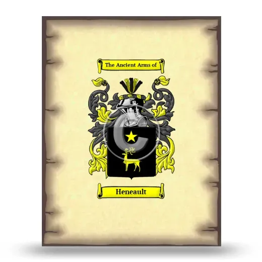 Heneault Coat of Arms Print