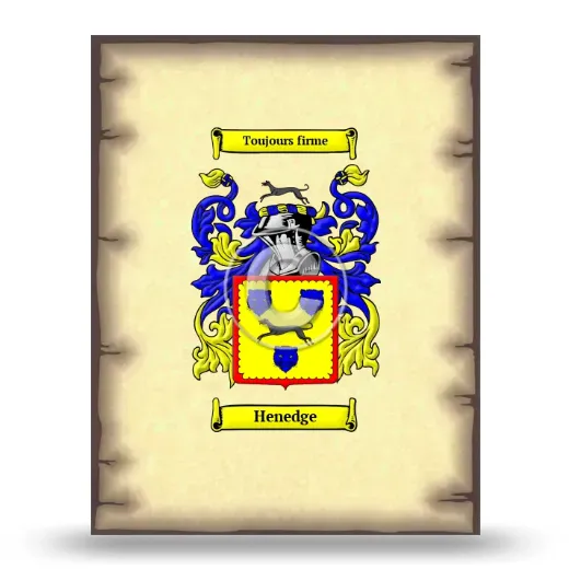 Henedge Coat of Arms Print