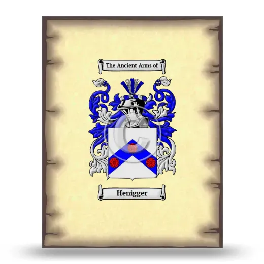 Henigger Coat of Arms Print