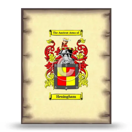 Heningham Coat of Arms Print