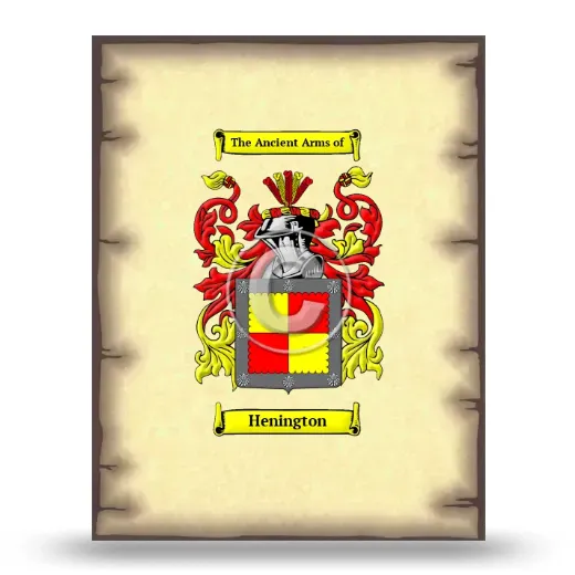 Henington Coat of Arms Print