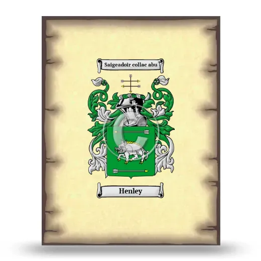 Henley Coat of Arms Print
