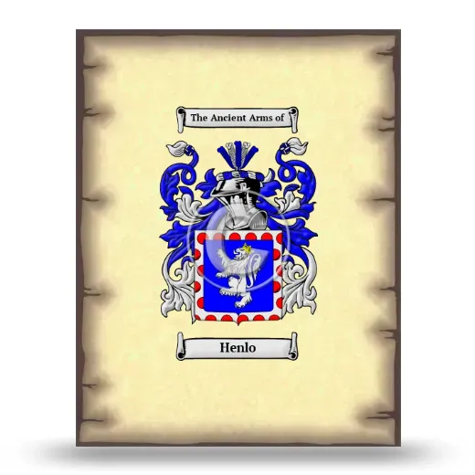 Henlo Coat of Arms Print