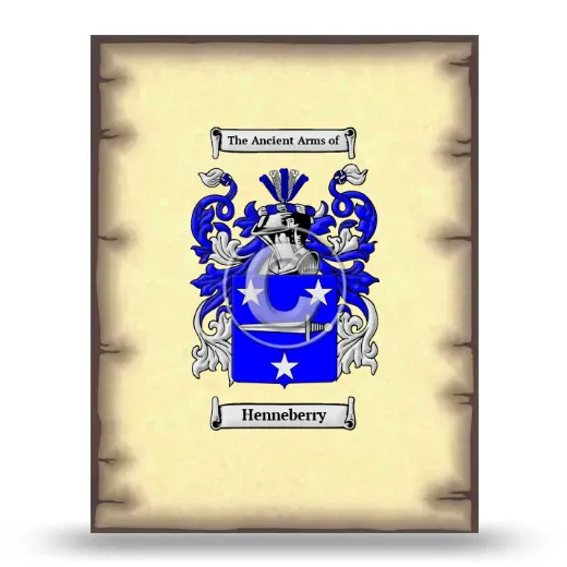 Henneberry Coat of Arms Print