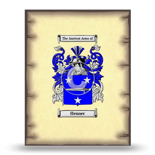 Henner Coat of Arms Print