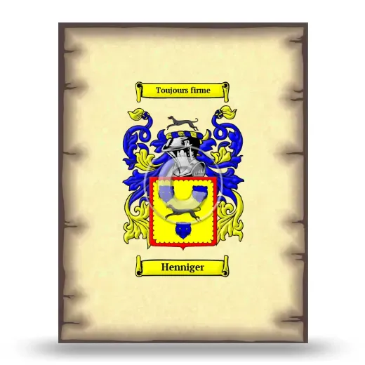 Henniger Coat of Arms Print