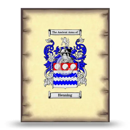 Henning Coat of Arms Print
