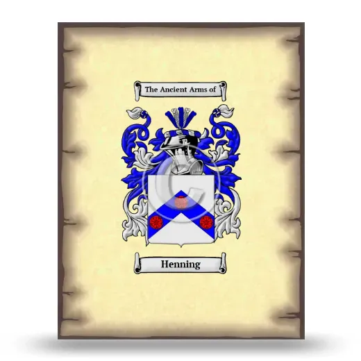Henning Coat of Arms Print