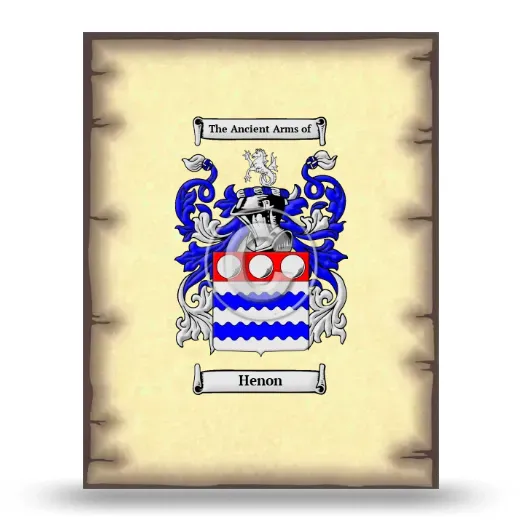 Henon Coat of Arms Print