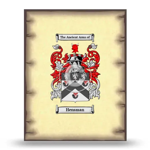 Hensman Coat of Arms Print