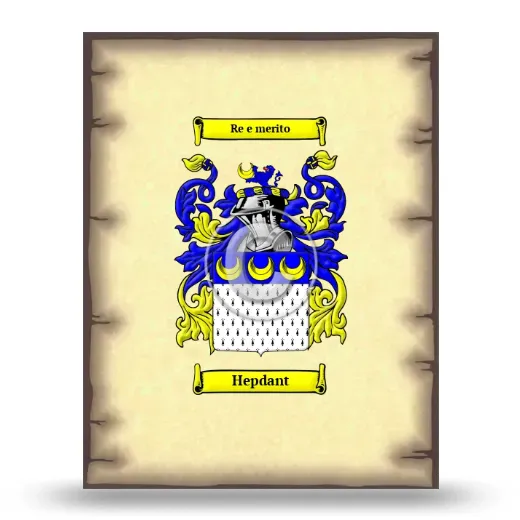 Hepdant Coat of Arms Print