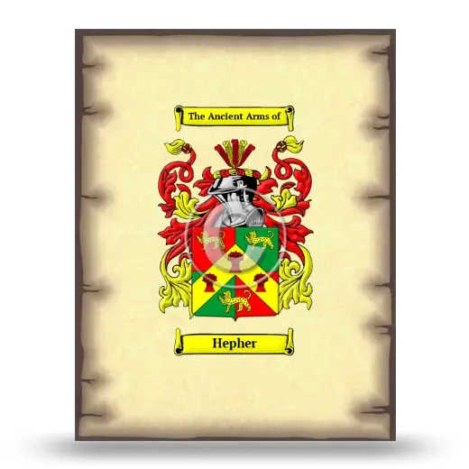 Hepher Coat of Arms Print
