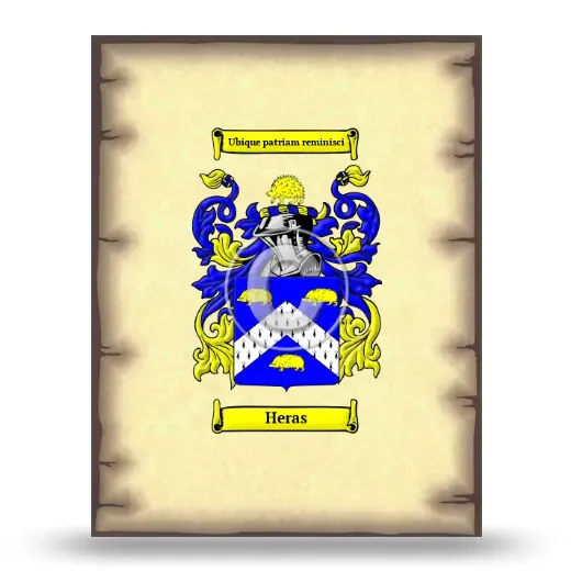 Heras Coat of Arms Print