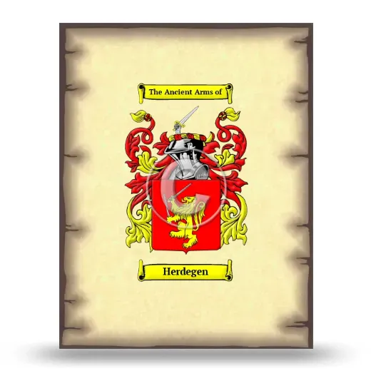 Herdegen Coat of Arms Print